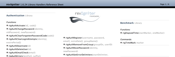 revIgniter Library Reference